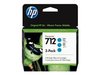 HP 712 Ink Cartridge Cyan 3-Pack 29ml