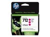 HP 712 Ink Cartridge Magenta 3-Pack 29ml